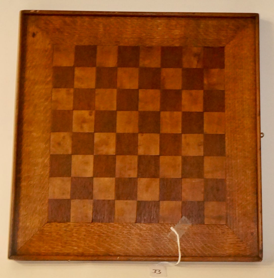 Inlayed Game Board Antique Turn of the Century Handmade origial: Inlayed Game Board Antique Turn of the Century Handmade Original measures: 17" x 17"
