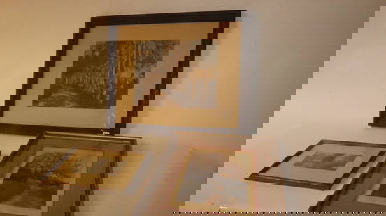 Lot of 3 Hand Signed Wallace Nutting Prints: Lot of 3 Hand Signed Wallace Nutting Prints 23" x 19"