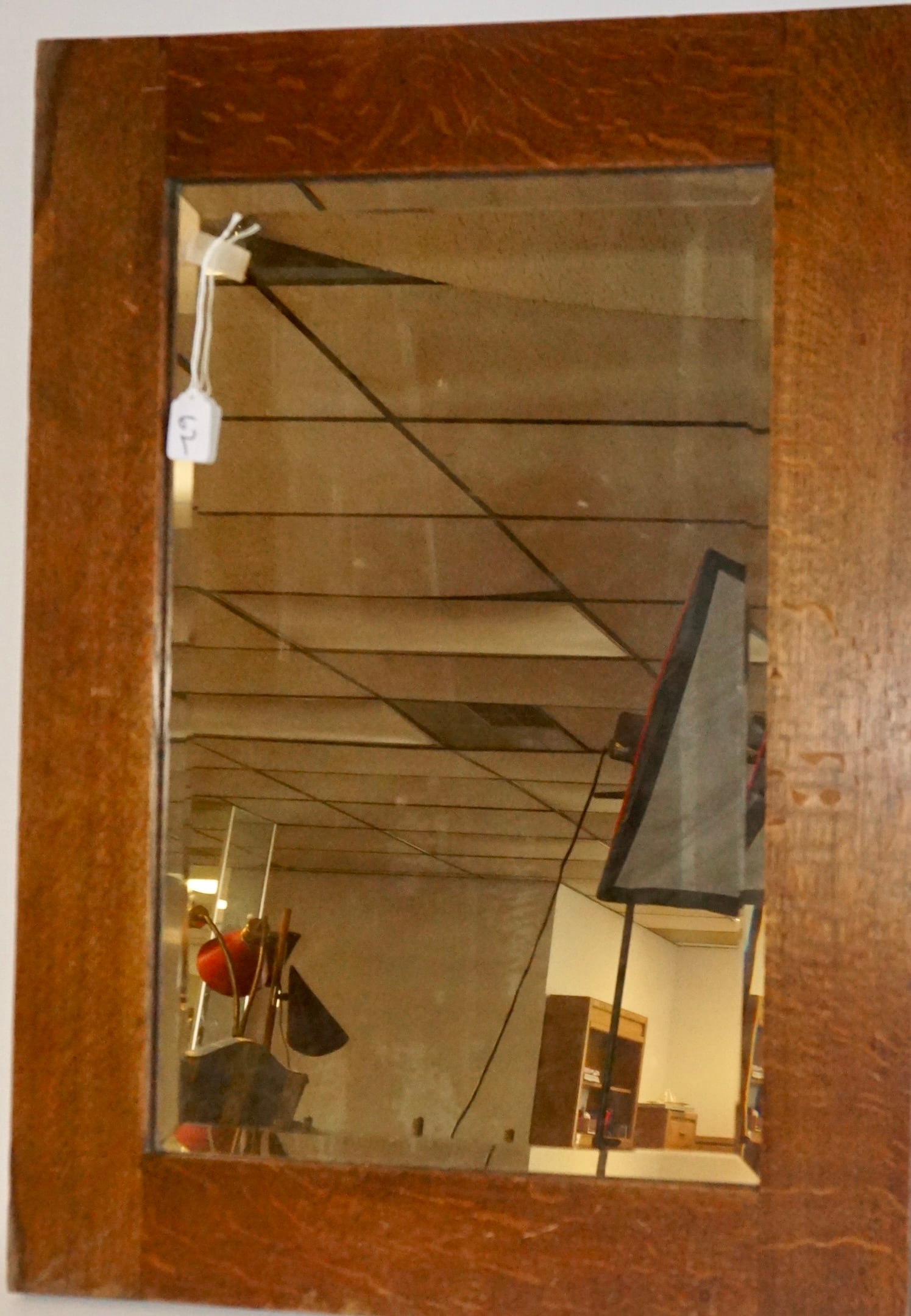Antique Oak Mirror: Antique Oak Mirror 23" x 31"