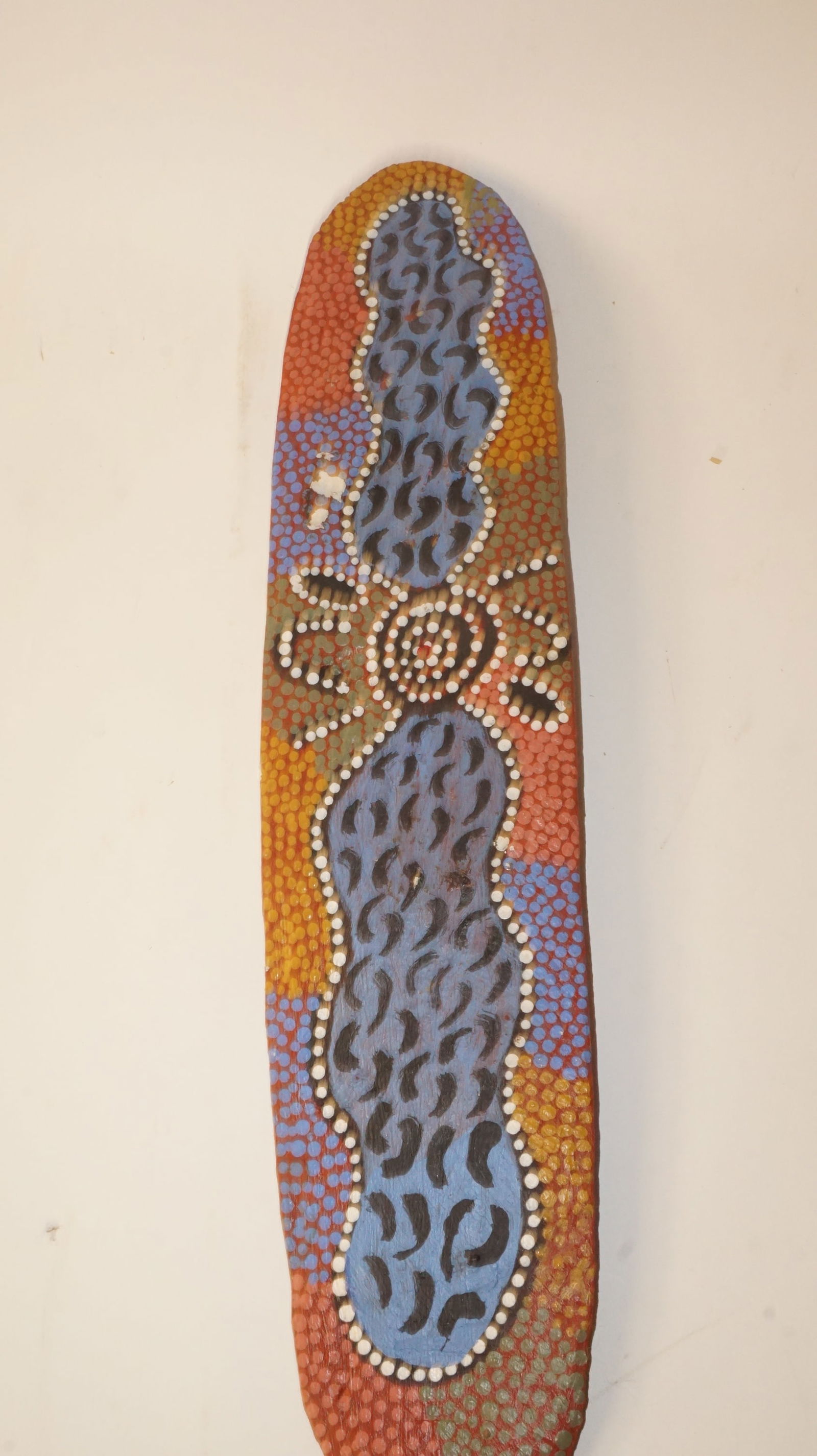 African Hand Piainted Sheild(?) (1 of 1)