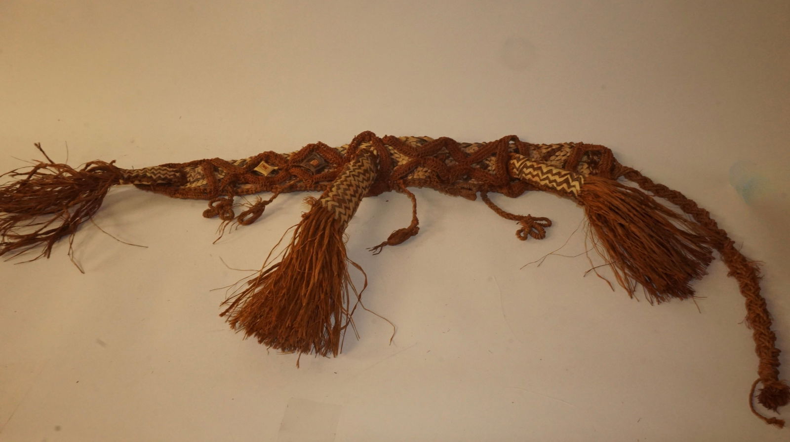African Hand Woven Straw Belt(?) Costume (1 of 3)