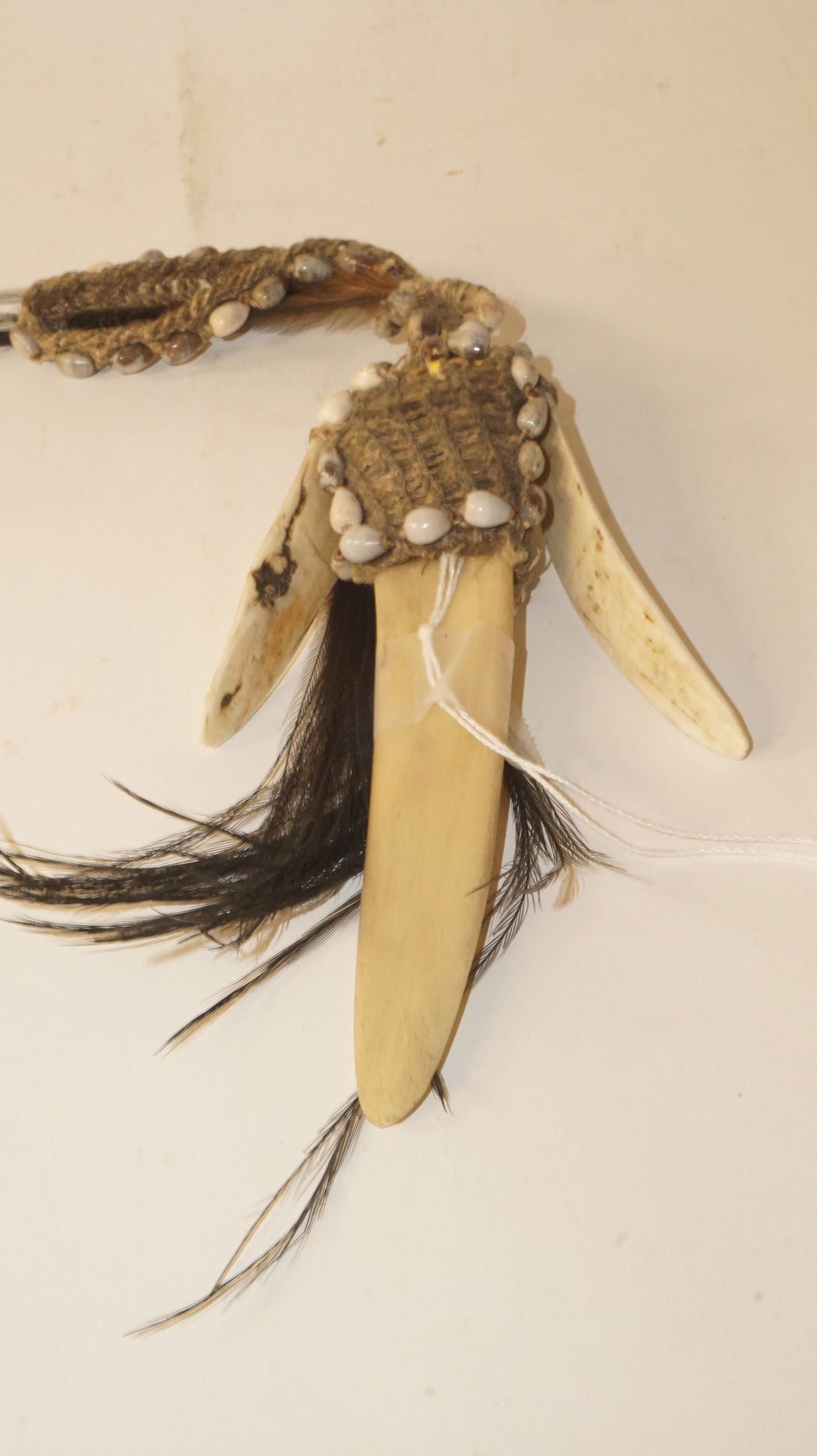 African Cerimonial Bone Dagger: African Cerimonial Bone Dagger 9" long