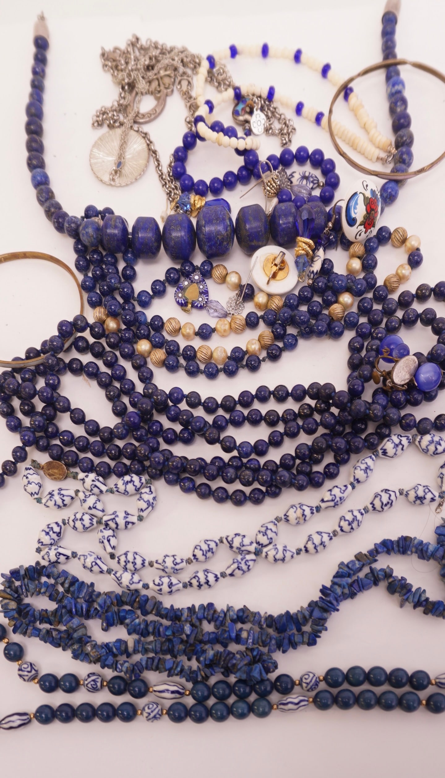 Spring Inspiration: Capri ocean Blue Fashion forward mix of costume jewelry (1 of 3)