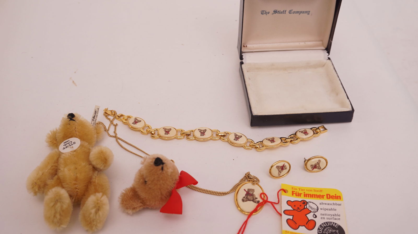 Steiff Costume Jewelry & Mini Bear (1 of 3)