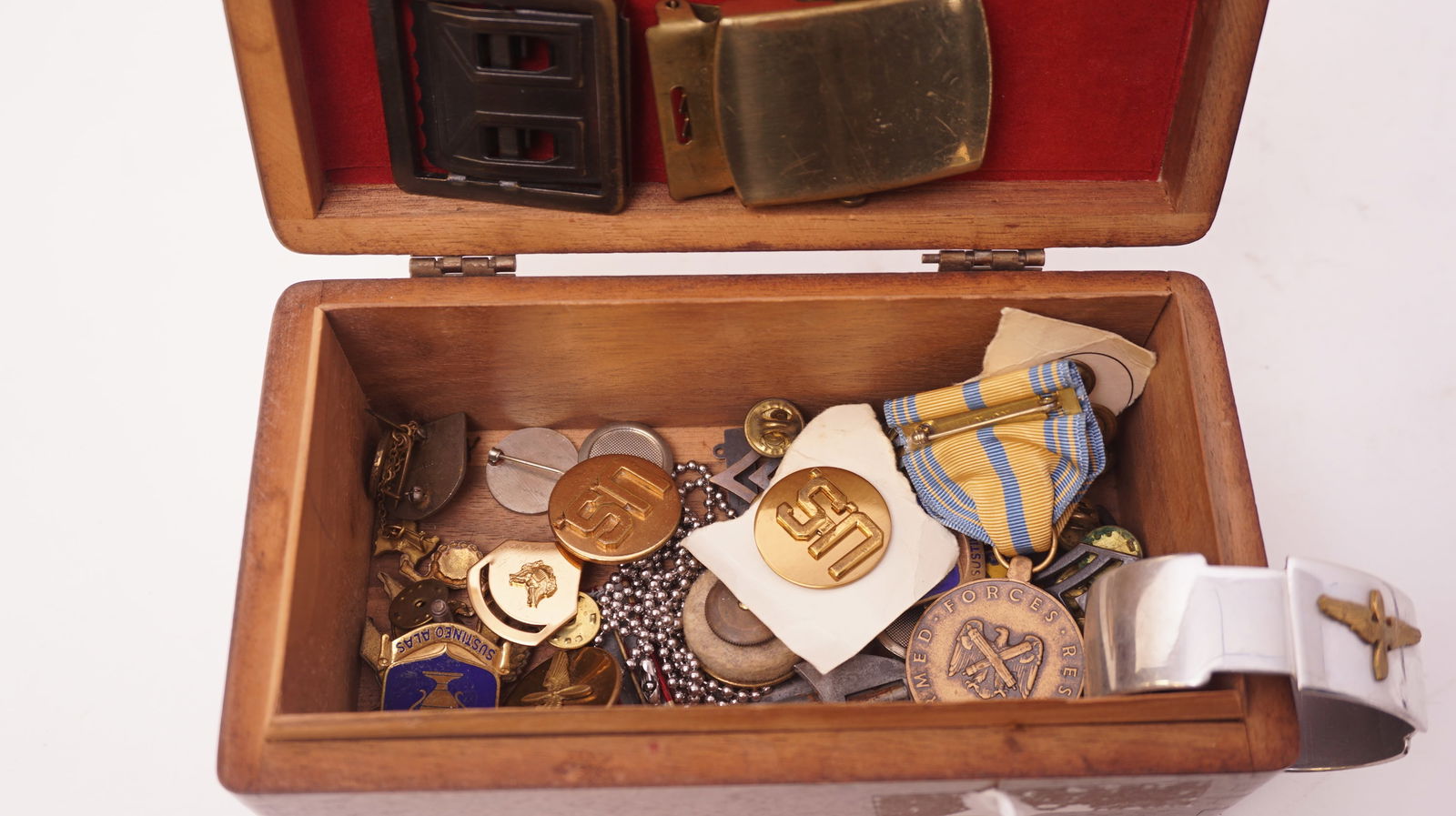 US Military Tie Tack & Buttons Ar/ssorted Lot (1 of 3)