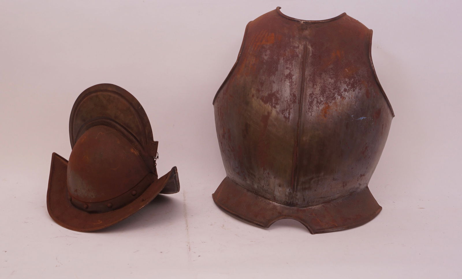 Spanish Suit of Armor Helmet and Chest Protector (1 of 4)