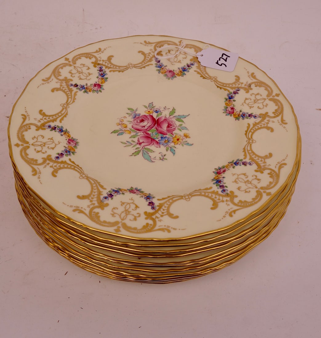 Set of 11 Royal Worcester Dinner Plates (1 of 3)