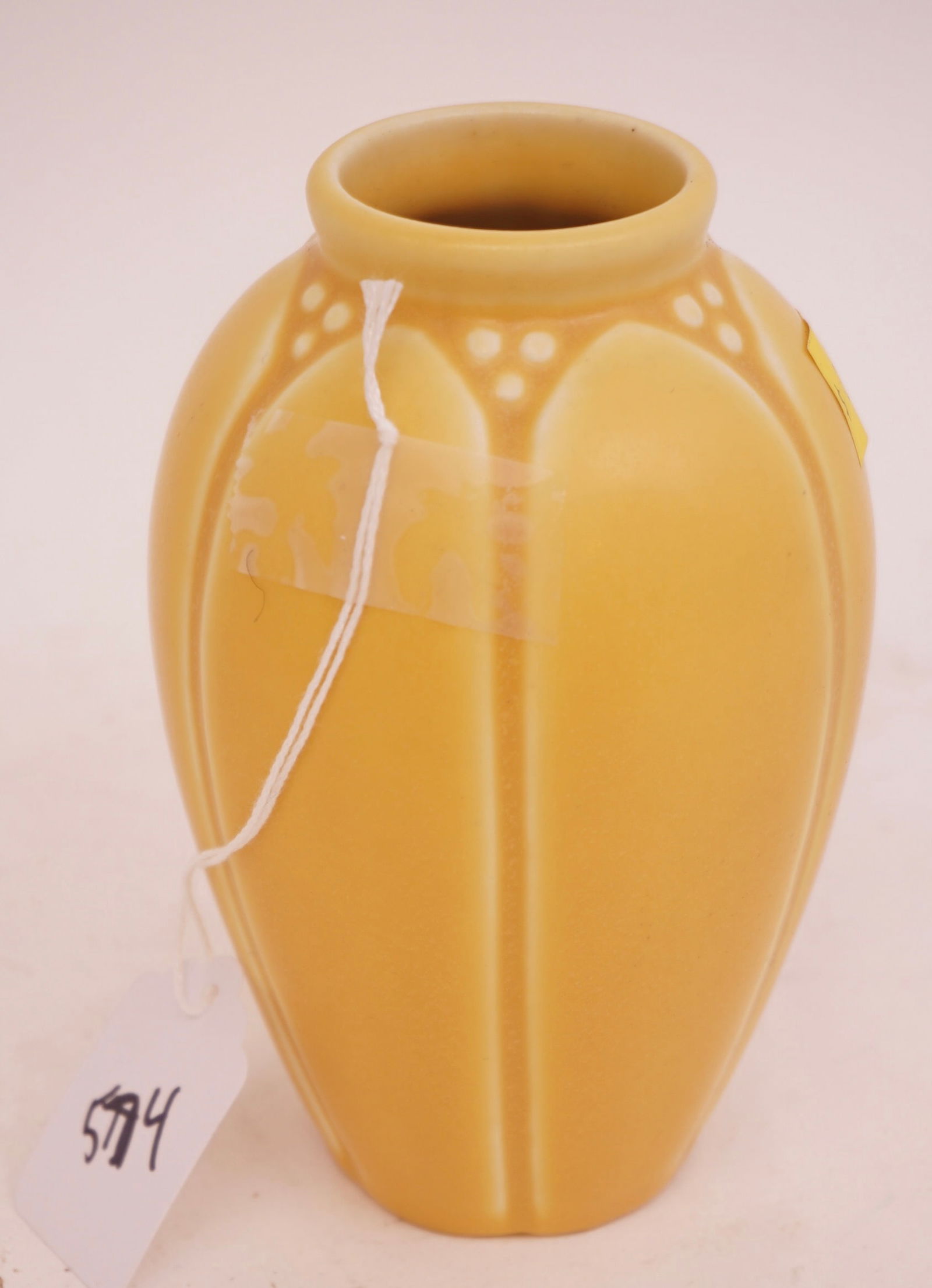 1935 ROOKWOOD Yellow Matte Vase No. 2088 (1 of 1)