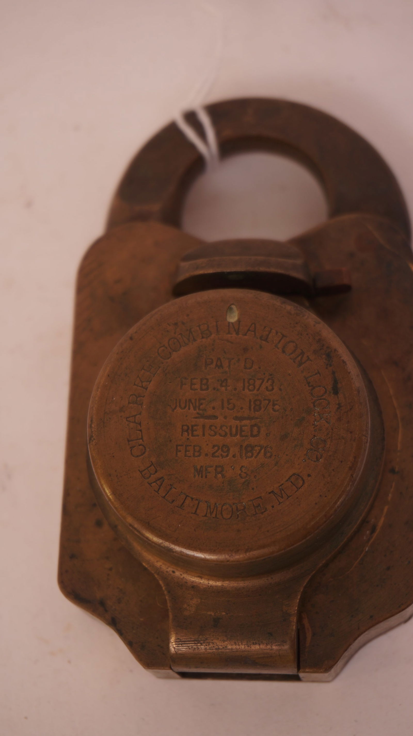 U.S> Treasury Clarke Combination Lock (1 of 3)