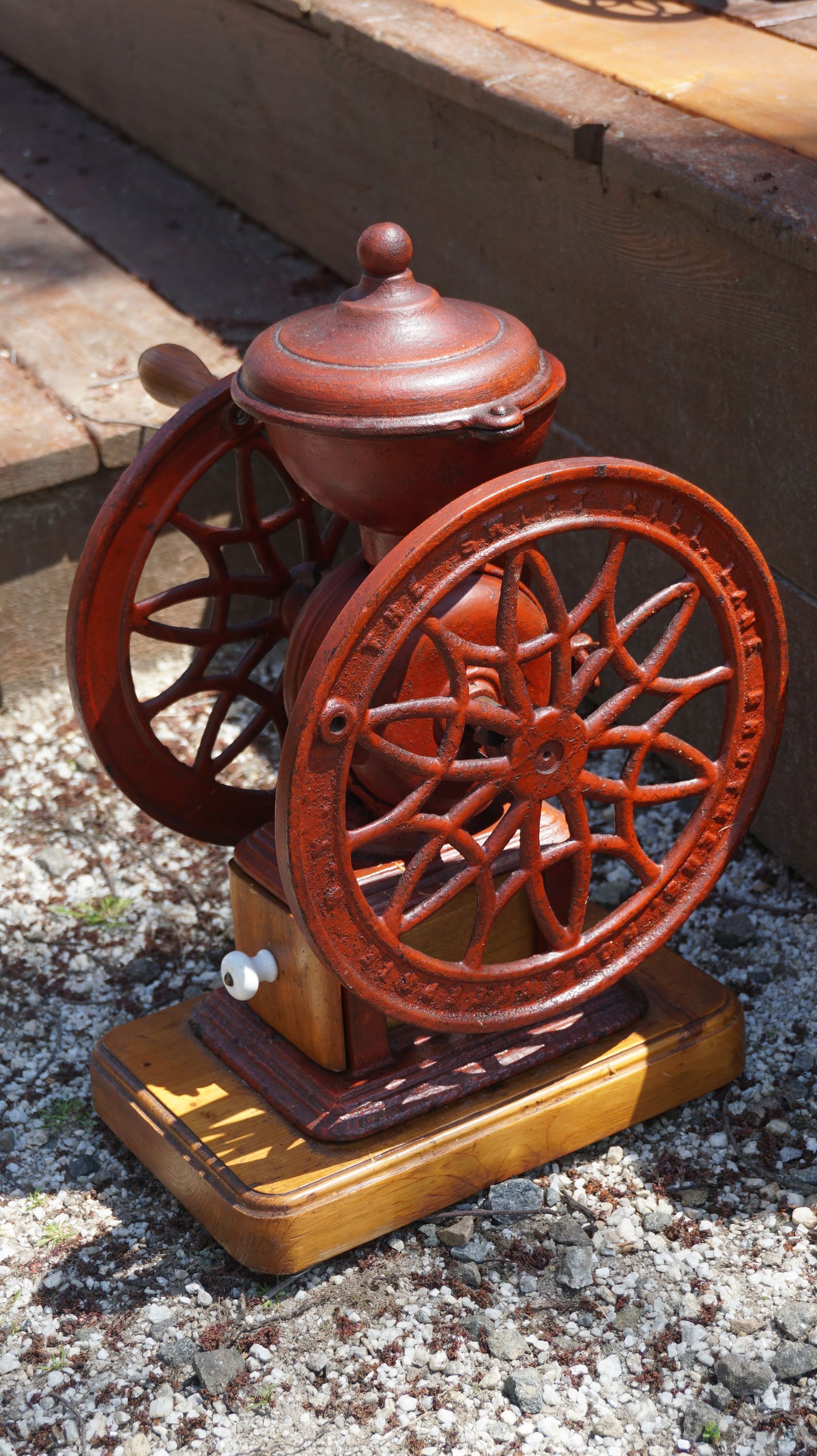 Swift Mill Lane Double Wheel Coffee Grinder Measures 20" high (1 of 6)