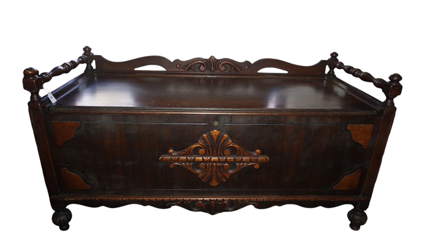 Art Deco Walnut Cedar Chest (1 of 3)