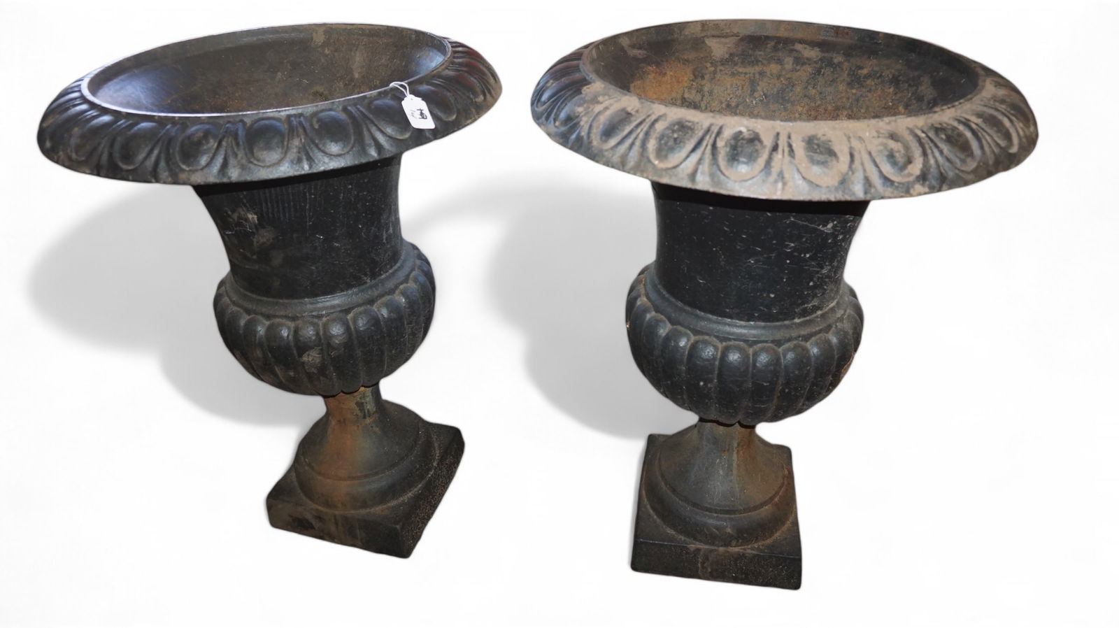 Pair of Cast Iron Outdoor Urns - Planters (1 of 1)