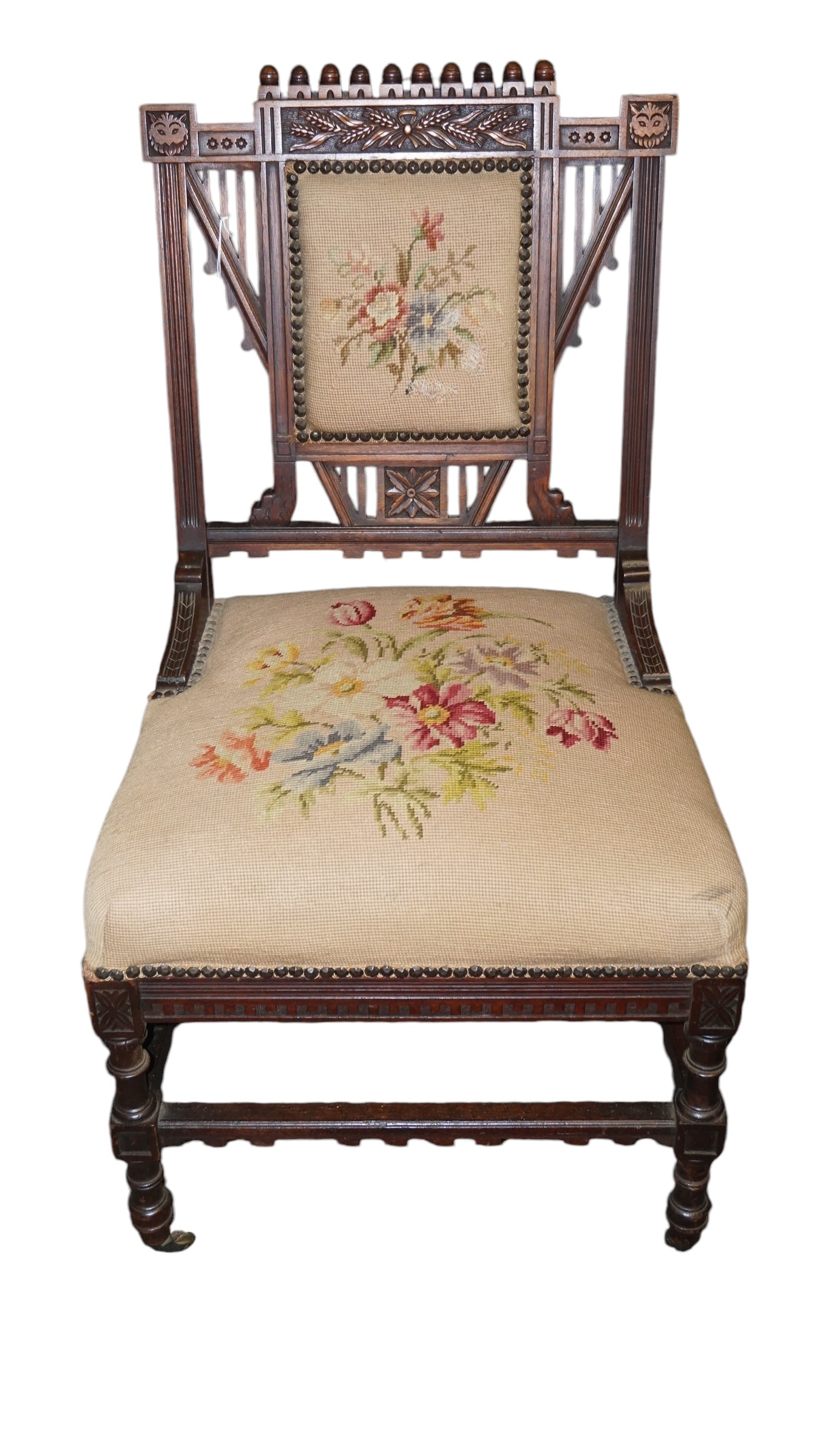 Victorian Needle Point Side Chair (1 of 4)
