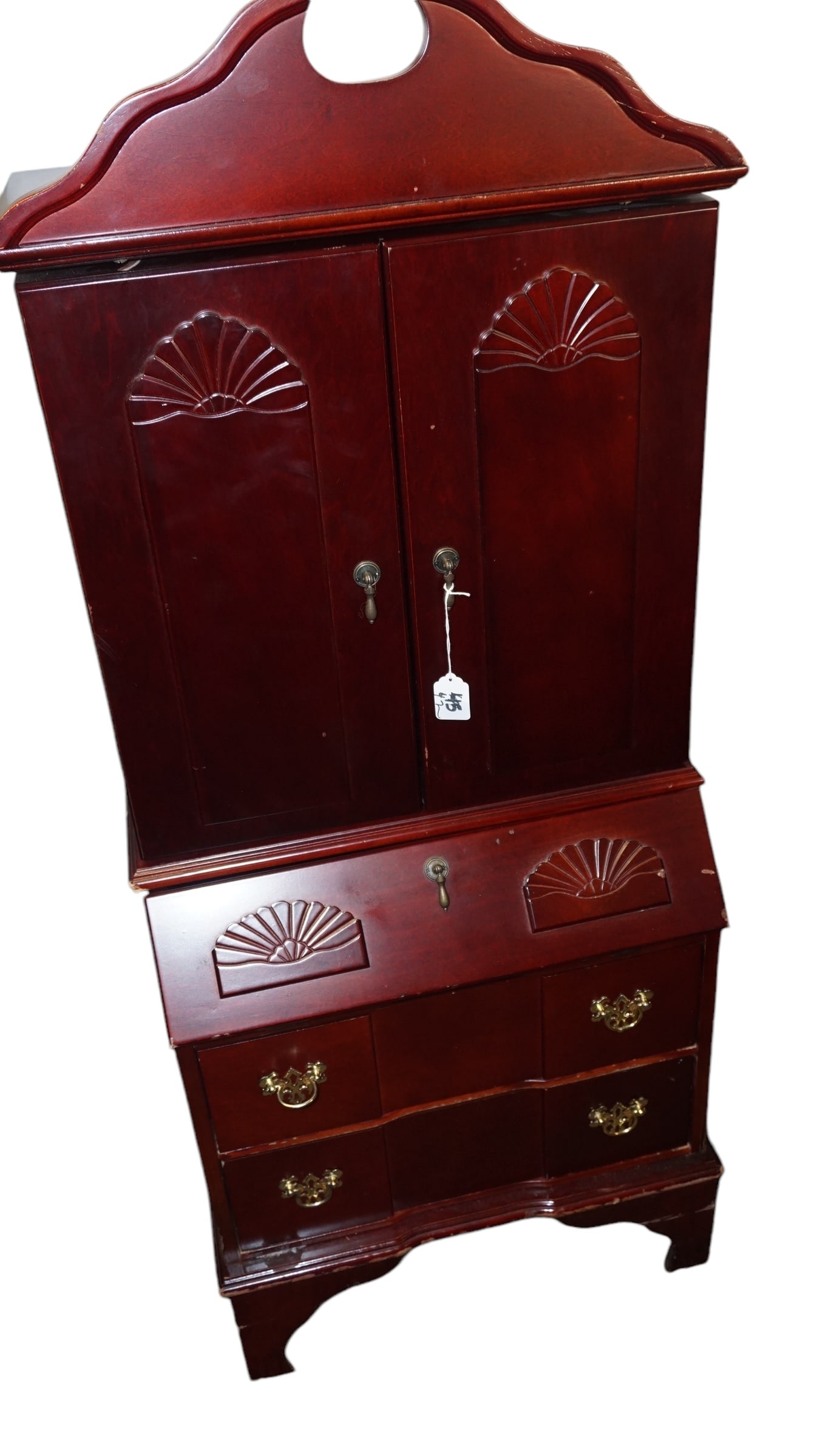 Modern Jewelry Cabinet Mini Secretary Desk (1 of 4)