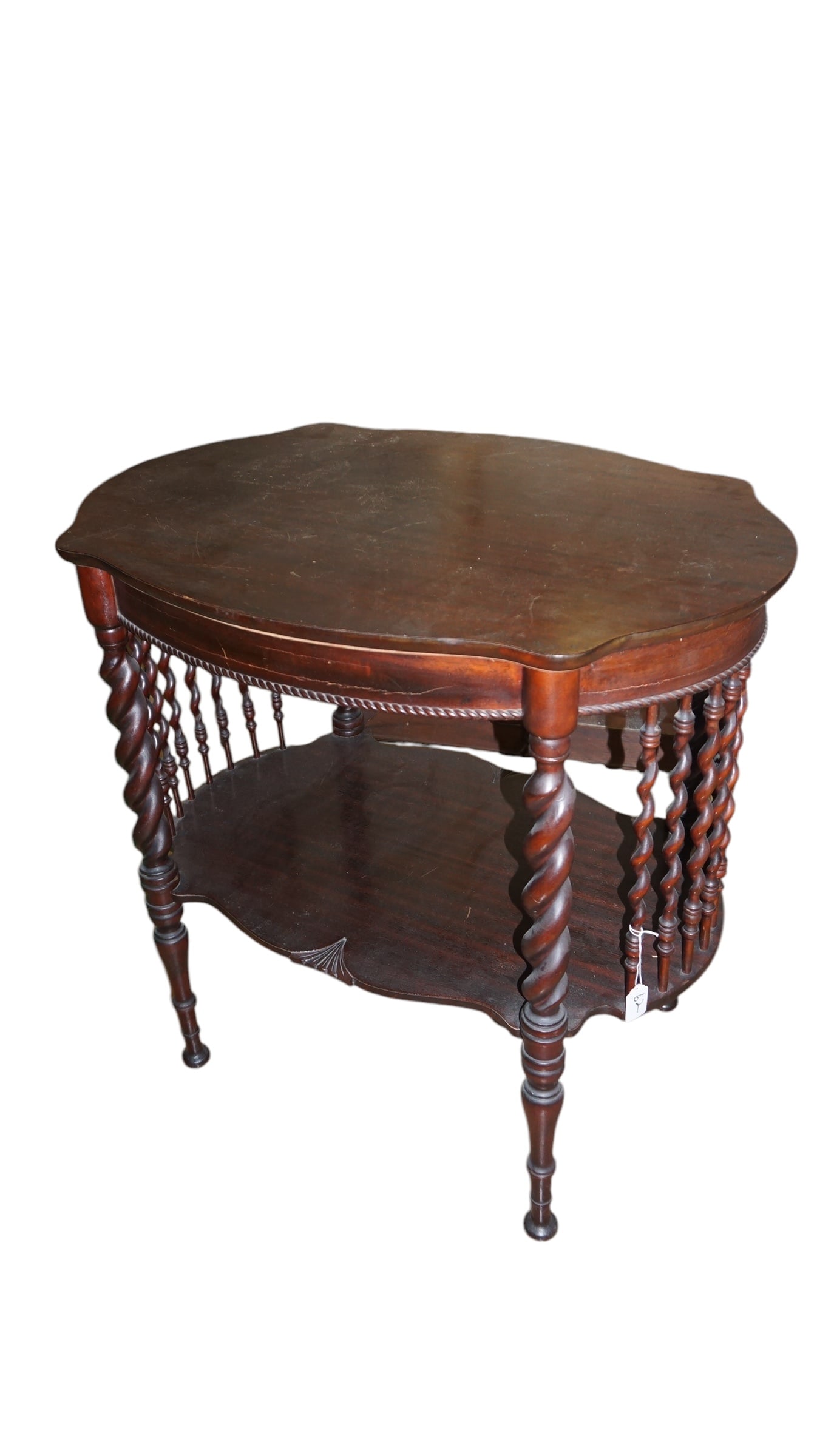 Mahogany Barley Twist Antique Table (1 of 4)