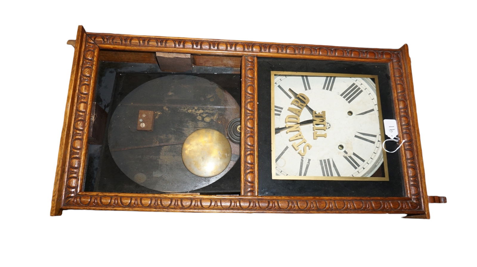 Oak Regulator Clock by New Haven Clock Company (1 of 3)