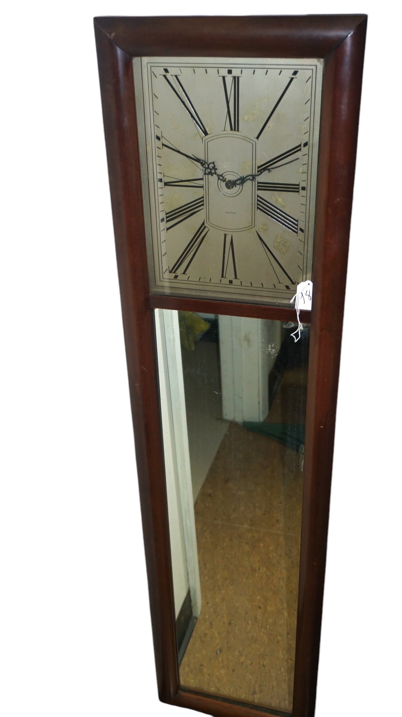Waltham Wall Clock with Mirror Art Deco (1 of 3)