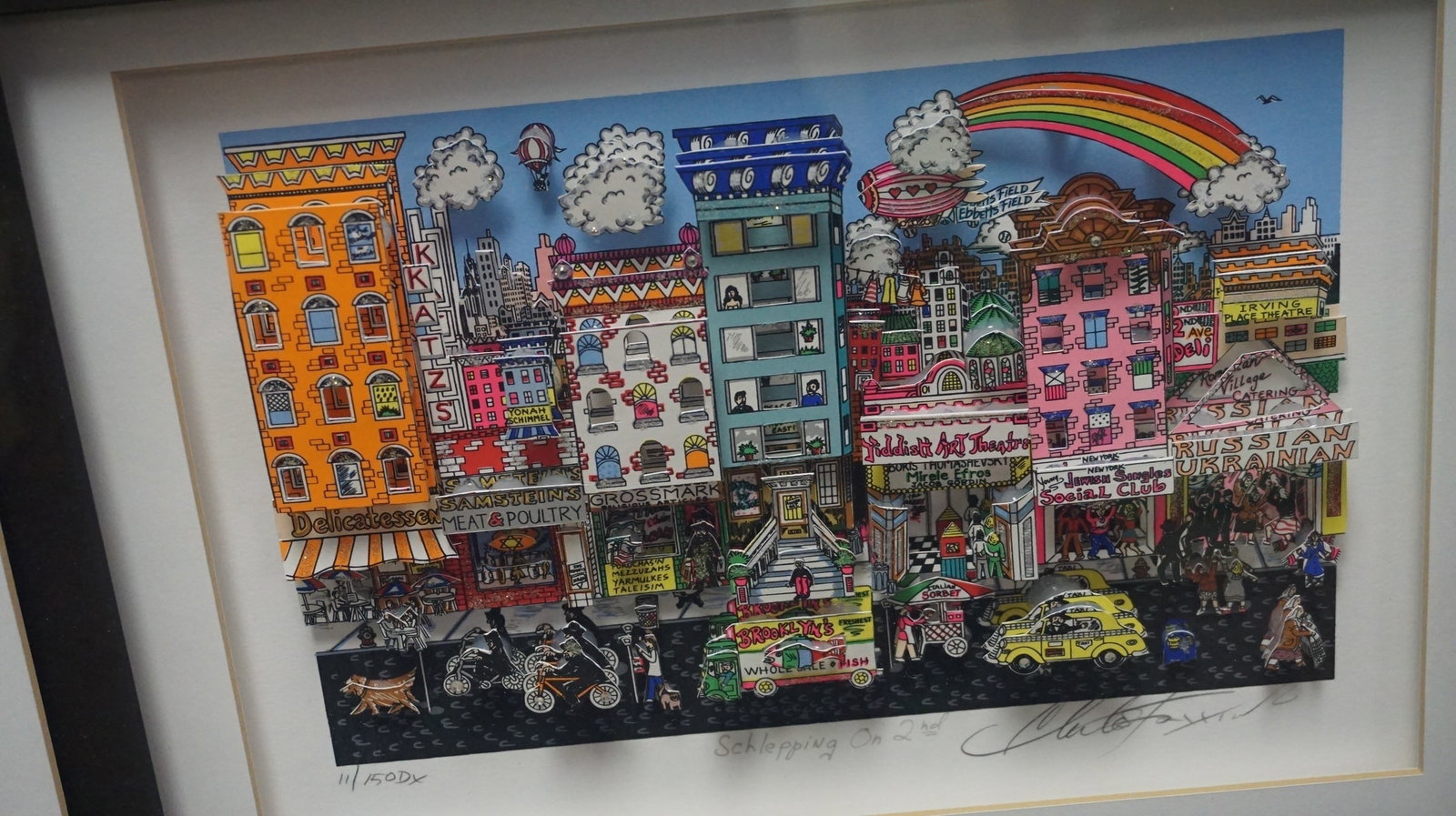 Charles Fazzino 'Shlepping on Second' (1 of 3)