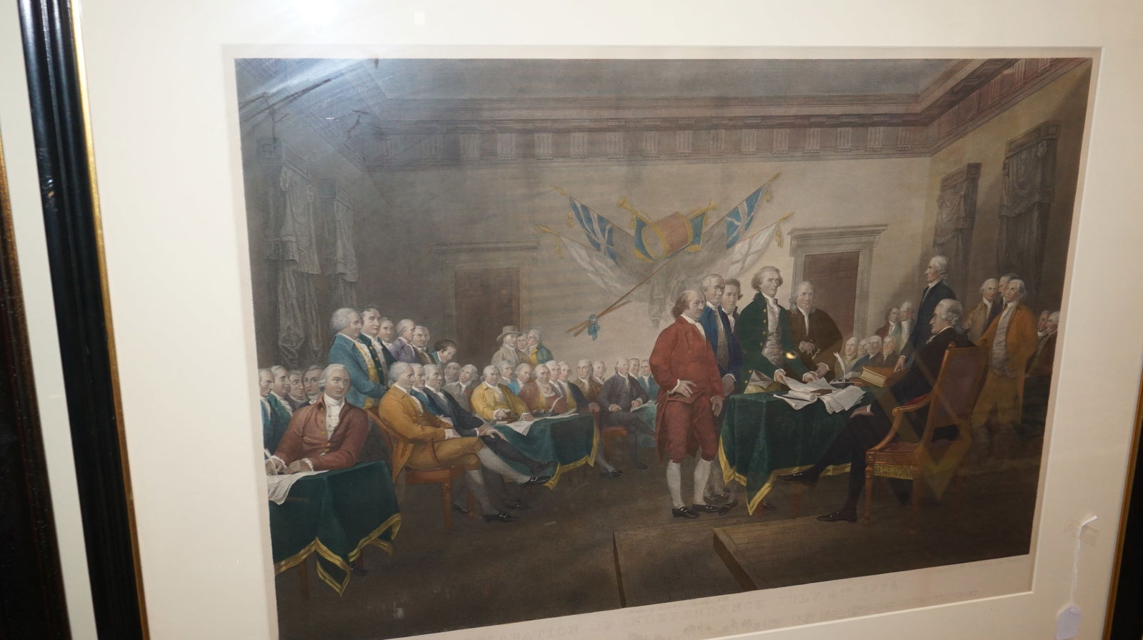 Original Engraving 'Declaration of Independence'  July 4, 1776 (1 of 1)