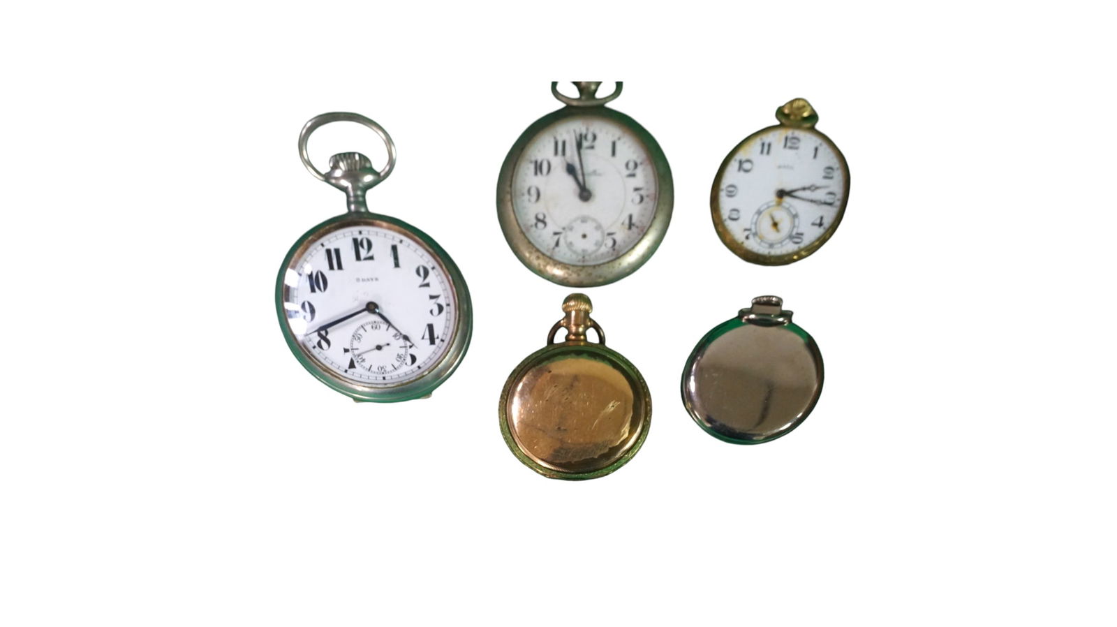 Five antique Pocket Watches (1 of 4)