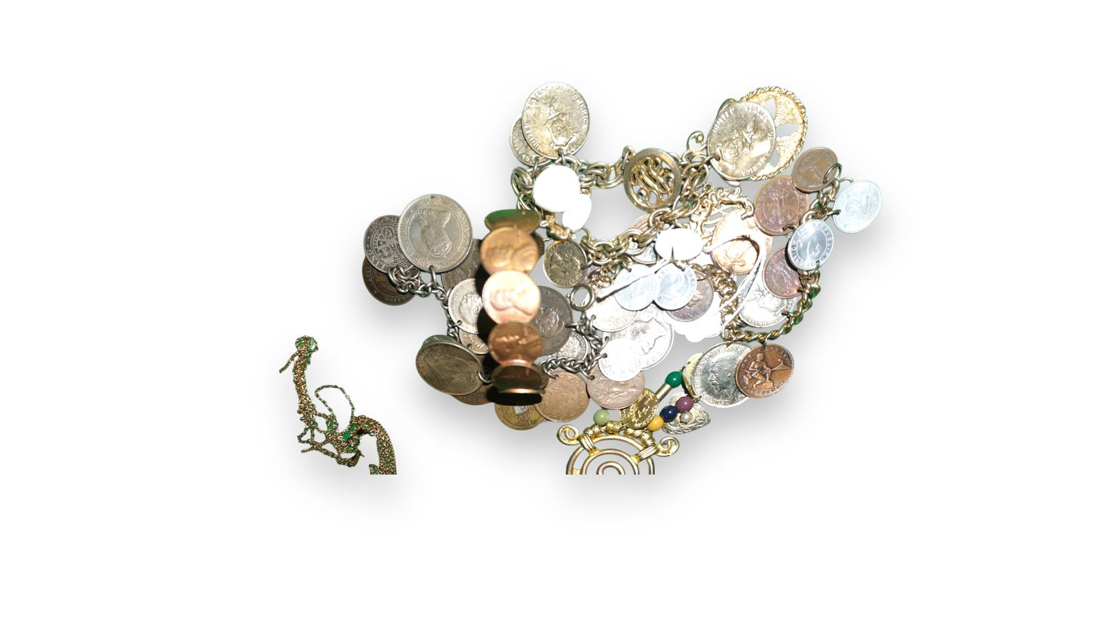 Coin Jewelry: Mixed lot of Bracelets Costume Jewelry