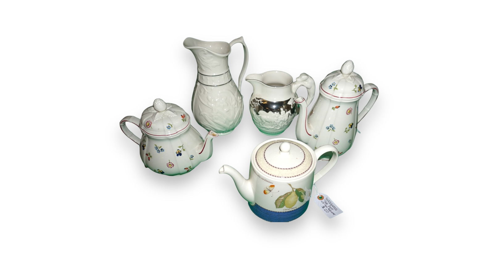 Assorted lot of Decorative Accessories Villory & Bach Tea Pots, Wedgwood (1 of 4)