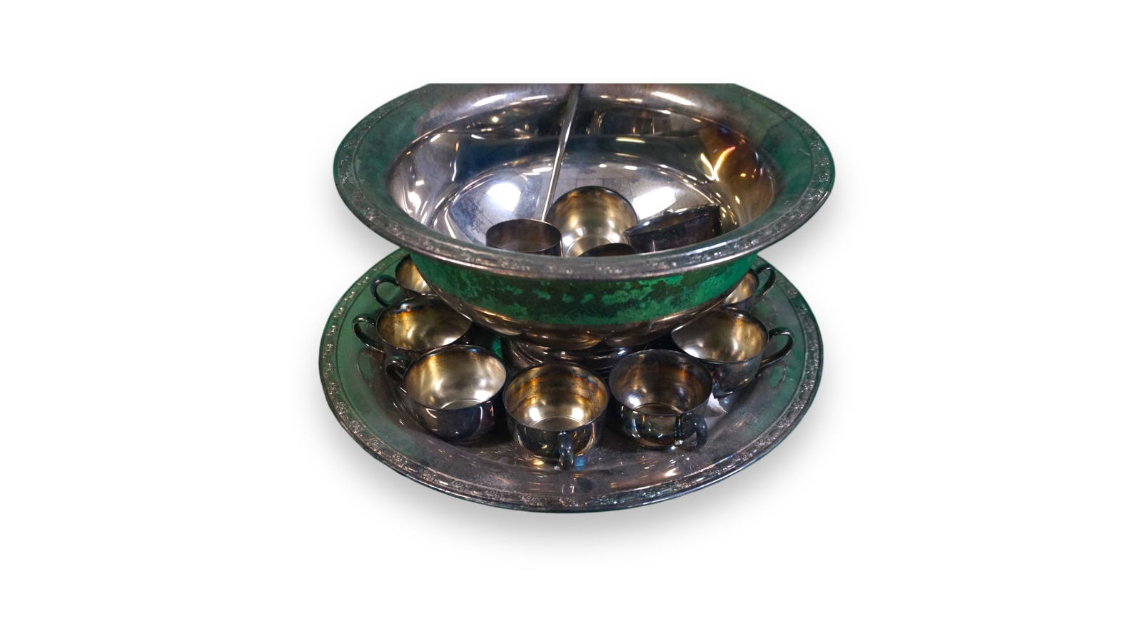 Silver Plate Punch Bowl Decorative Accessories & serving Pieces (1 of 3)