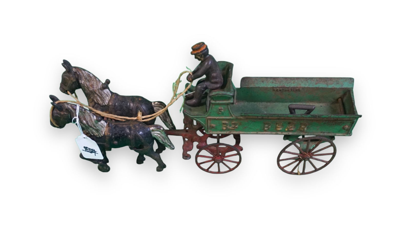 Kenton Toys Horse Drawn Beer Wagon Cast Iron (1 of 4)