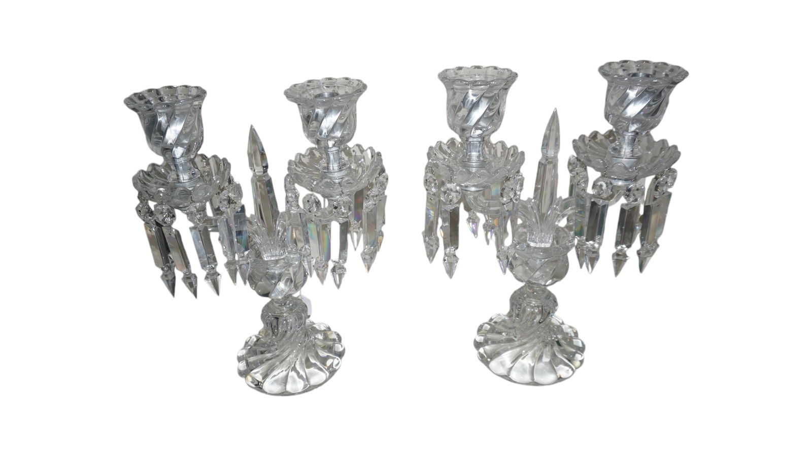 Pair of Baccarat Crystal Girandoles (1 of 4)