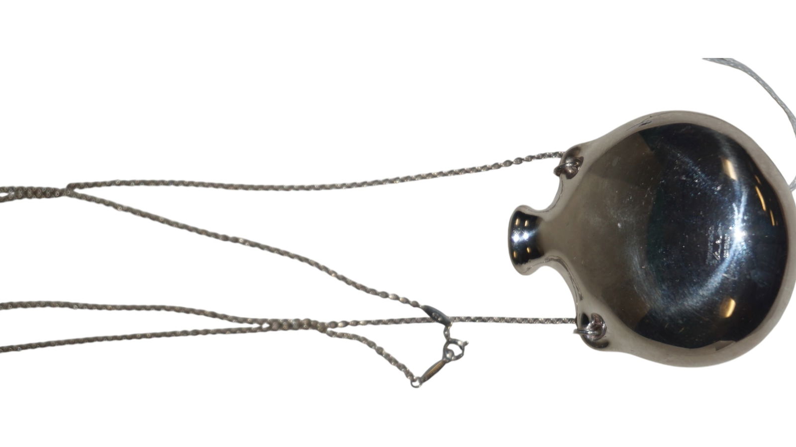 Elsa Peretti for Tiffany & Co. Sterling Silver Bottle Open Bottle Pendant Stamped (1 of 2)