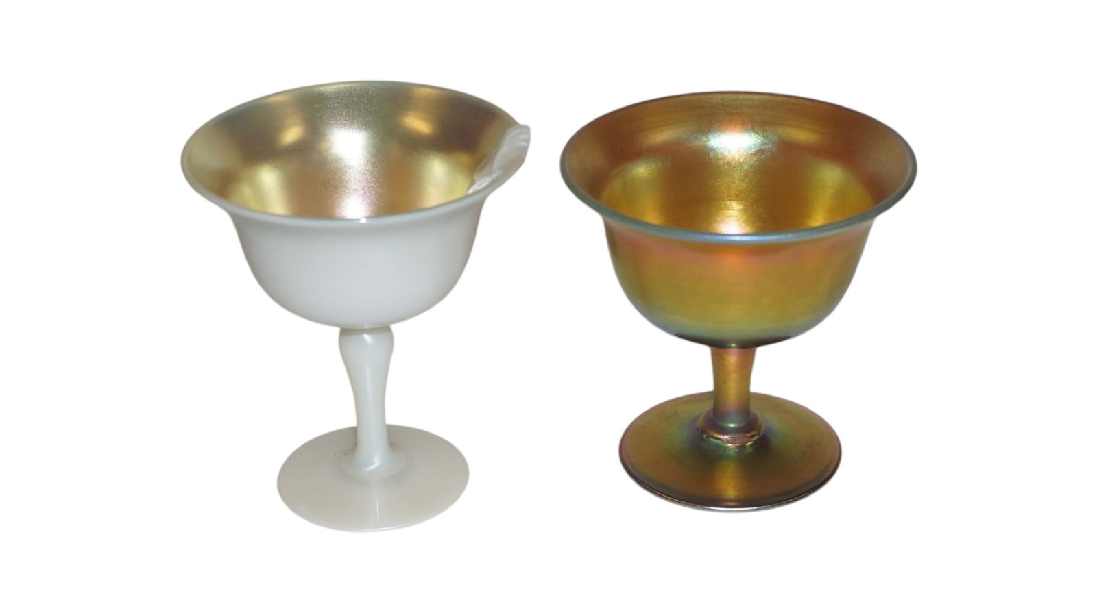 Two Steuben Aurene Sherbets Gold (1 of 3)