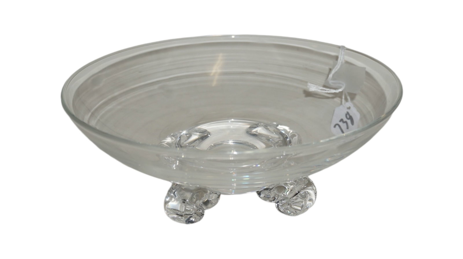 Steuben Art Glass Bowl Signed: Steuben Art Glass Bowl Signed measures: 3" tall x 8" diameter
