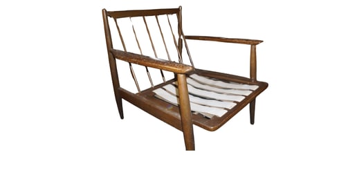 Mid-Century Paddle-Arm Lounge Chair