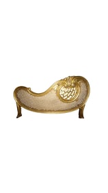 1930s French Gold Gilt Settee