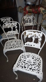 Molla Figural Cast Aluminum Dining Chairs