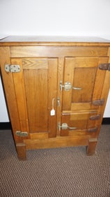 Antique Oak Ice Box – Small Size