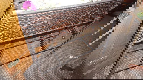 Wicker Planter on Stand w/ Tin Liner