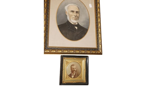 2 Antique Gentleman Portraits