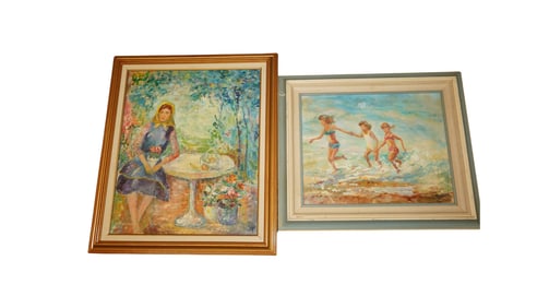 2 Mid-Century Oil Paintings by Shaps