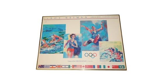 Leroy Neiman LA Olympics Print