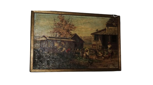 Old South Oil on Board