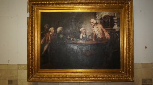 19th C. European Noblemen Scene