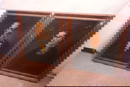 Pair Portrait Oils Man & Woman