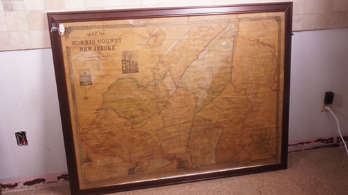 1853 Map of Morris County New Jersey