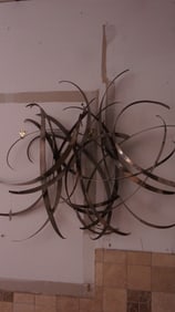 Mid-Century Metal Abstract Wall Art