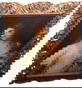 Early 19th Century Oil on Canvas after Titian "Flora"