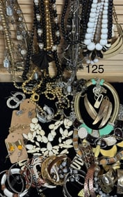 Vintage Inspired Neutral Costume Jewelry Lot