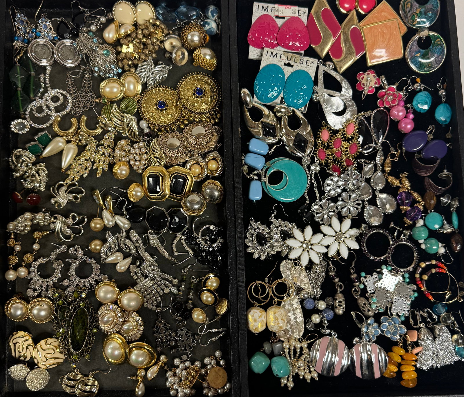 Huge mix of Pierced & Clip on earrings: Huge mix of Pierced & Clip on earrings