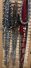 Beautiful Statement Costume Jewelry Lot includes beads crystals and mixed metal designs