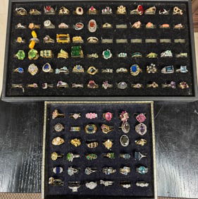 Huge collection of Rings in varying styles & colors